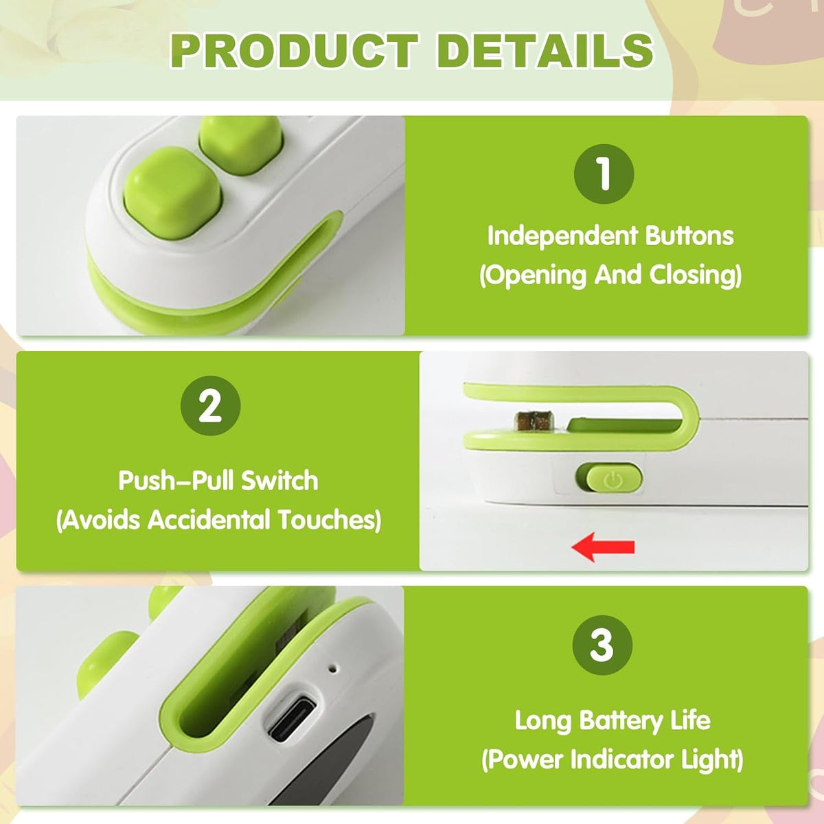 Mini rechargeable bag sealer