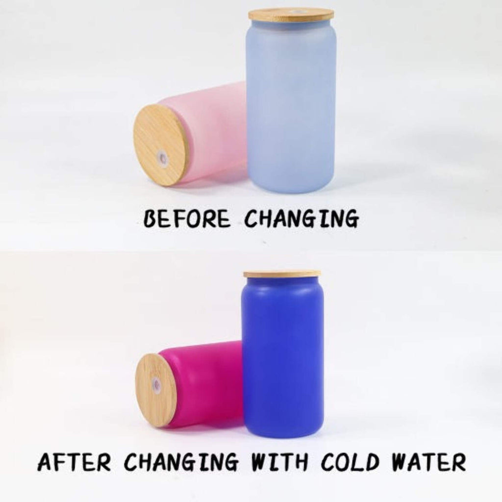 Double-wall glass tumbler with bamboo lid
