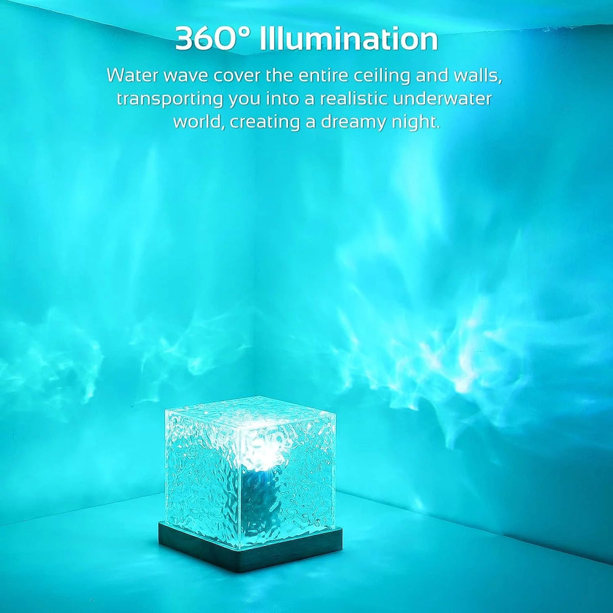 Galaxy LED wave projector night light