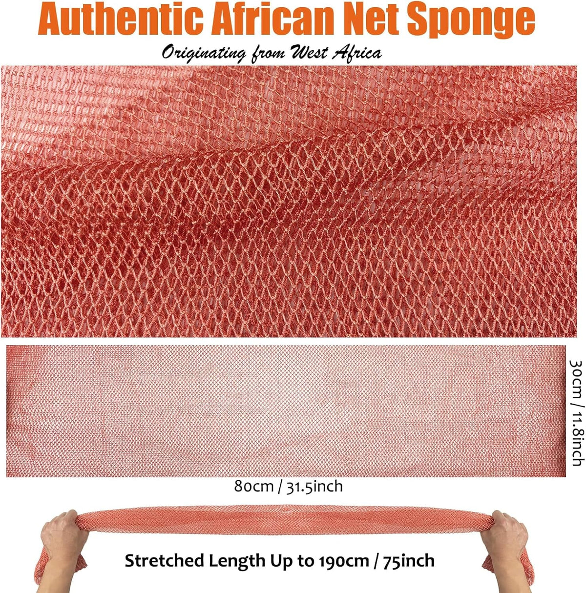 African net sponge exfoliating bath scrubber