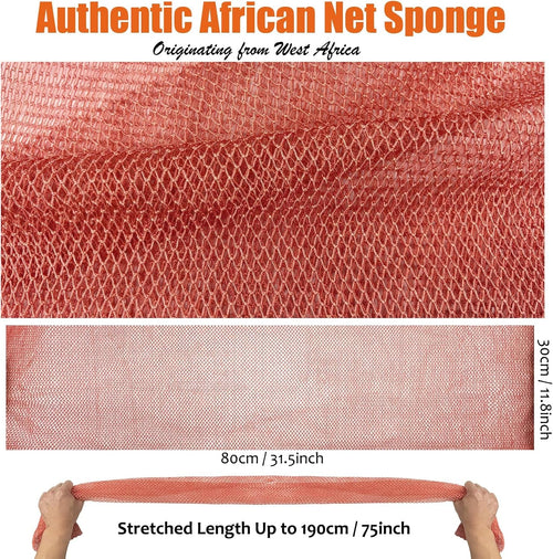 African net sponge exfoliating bath scrubber