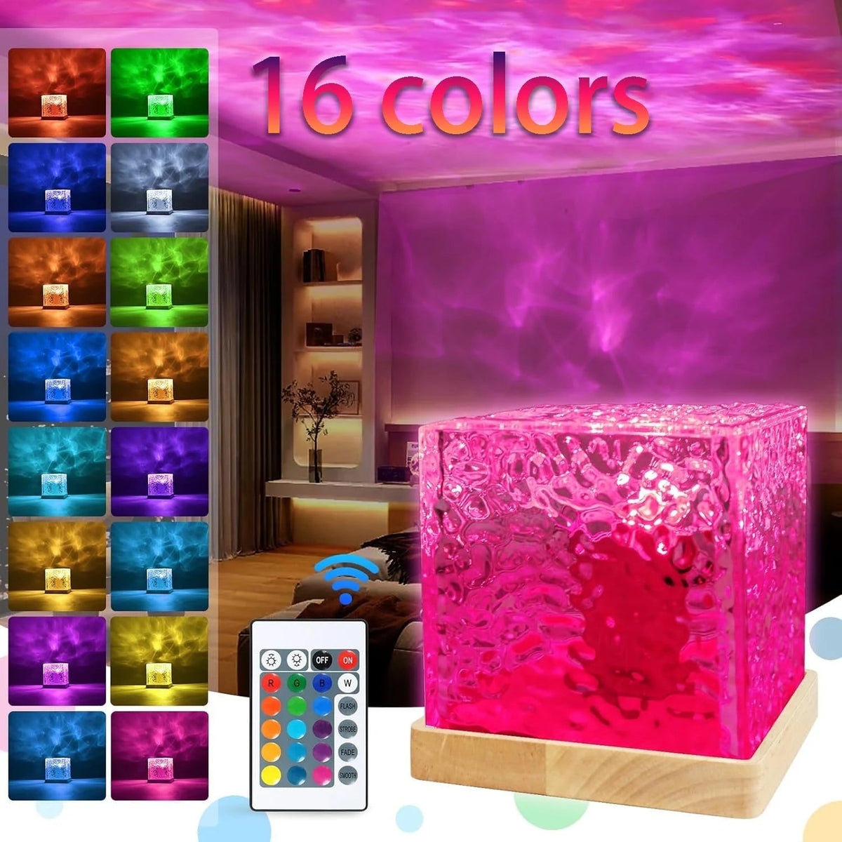 Galaxy LED wave projector night light