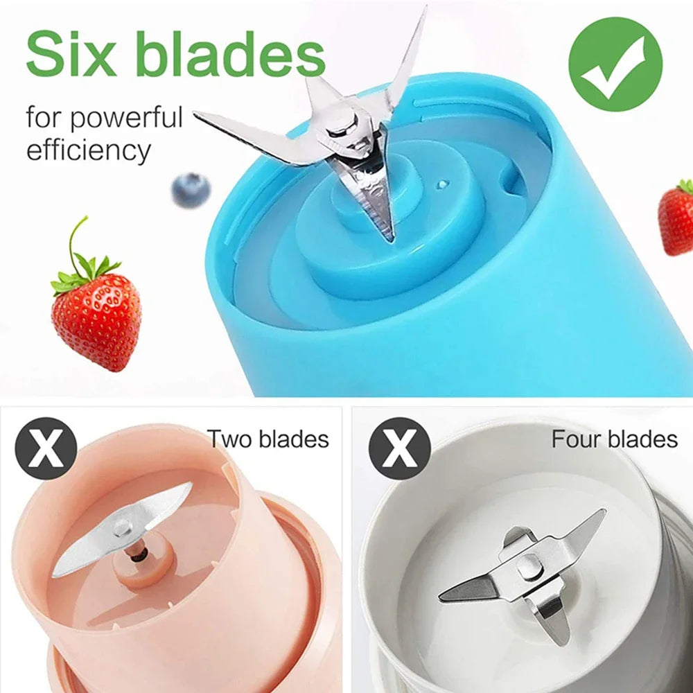 Portable electric smoothie blender
