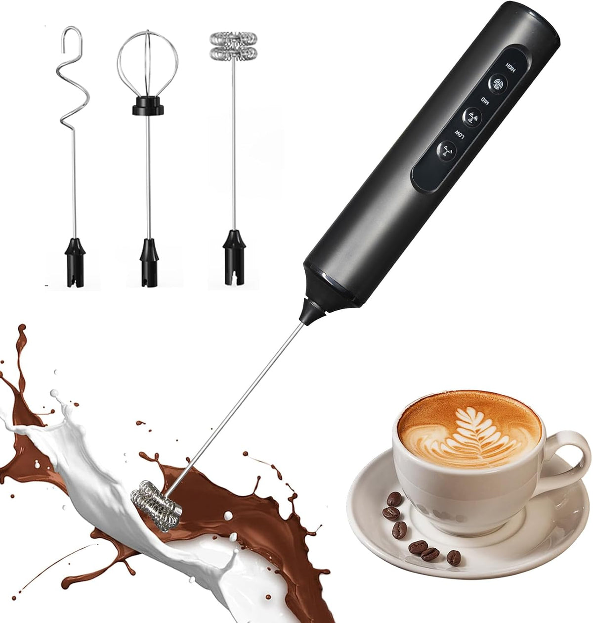 Handheld Rechargeable Milk Frother
