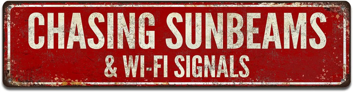 Vintage Typography Wall Art Sign