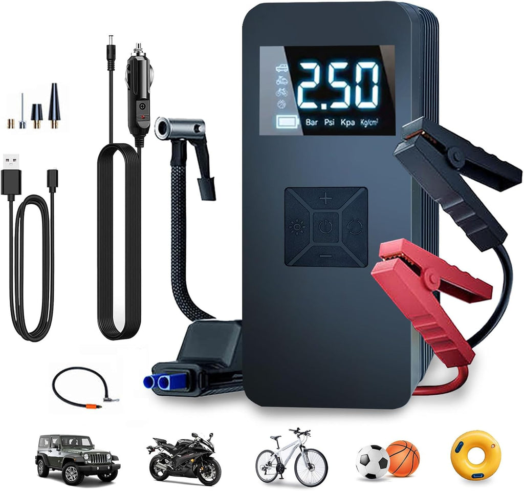 Portable Tire Inflator & Jump Starter