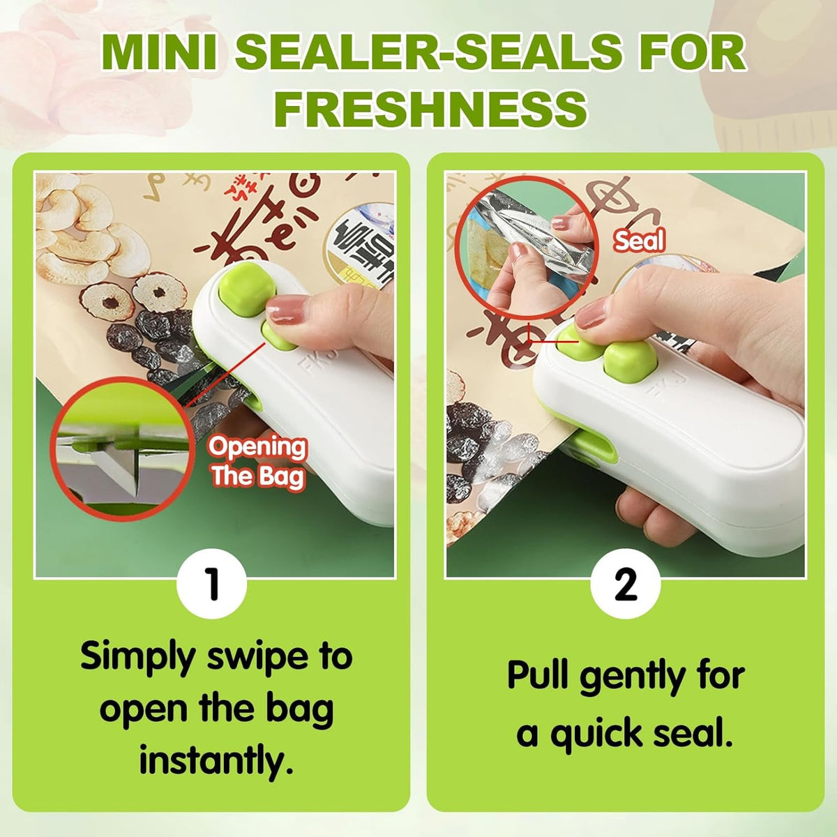 Mini rechargeable bag sealer