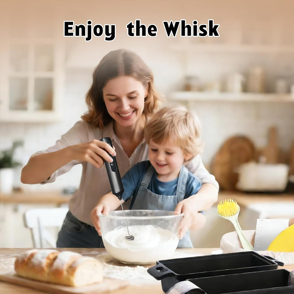 Handheld rechargeable milk frother