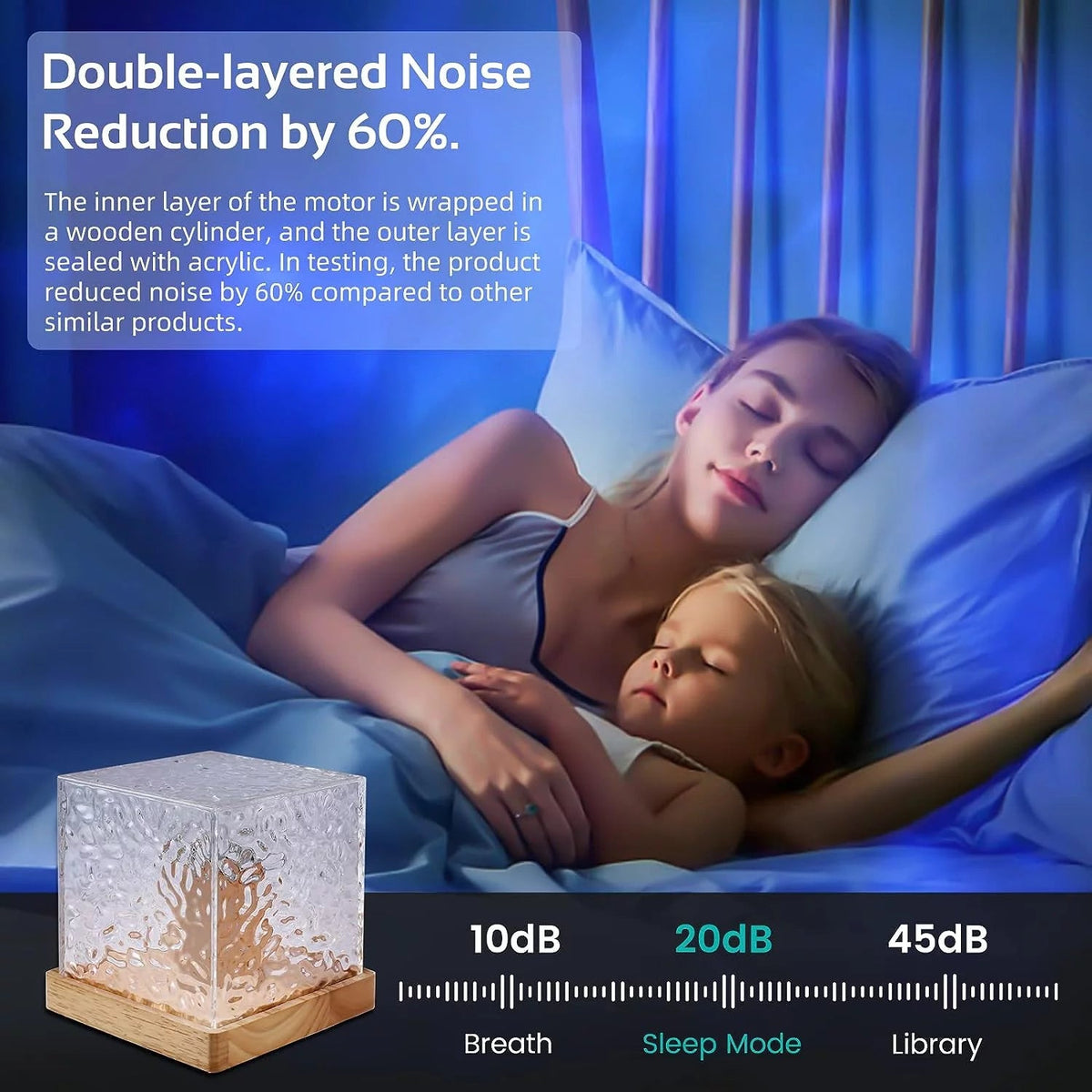 Galaxy LED wave projector night light