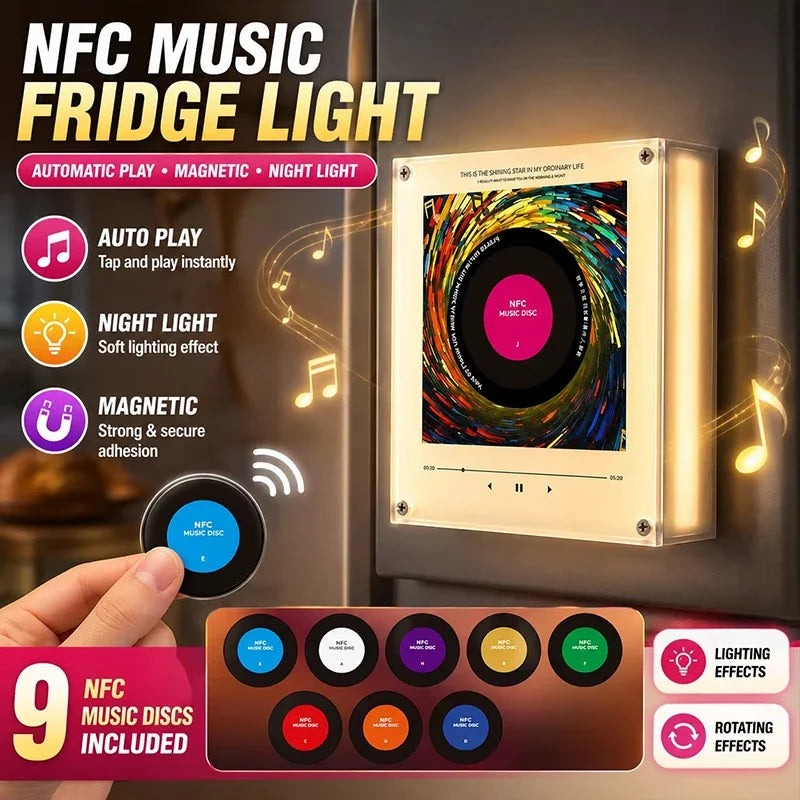 Rotating vinyl disc detail with LED night light