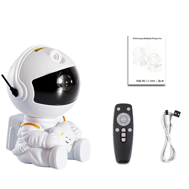 Galaxy star projector astronaut night light