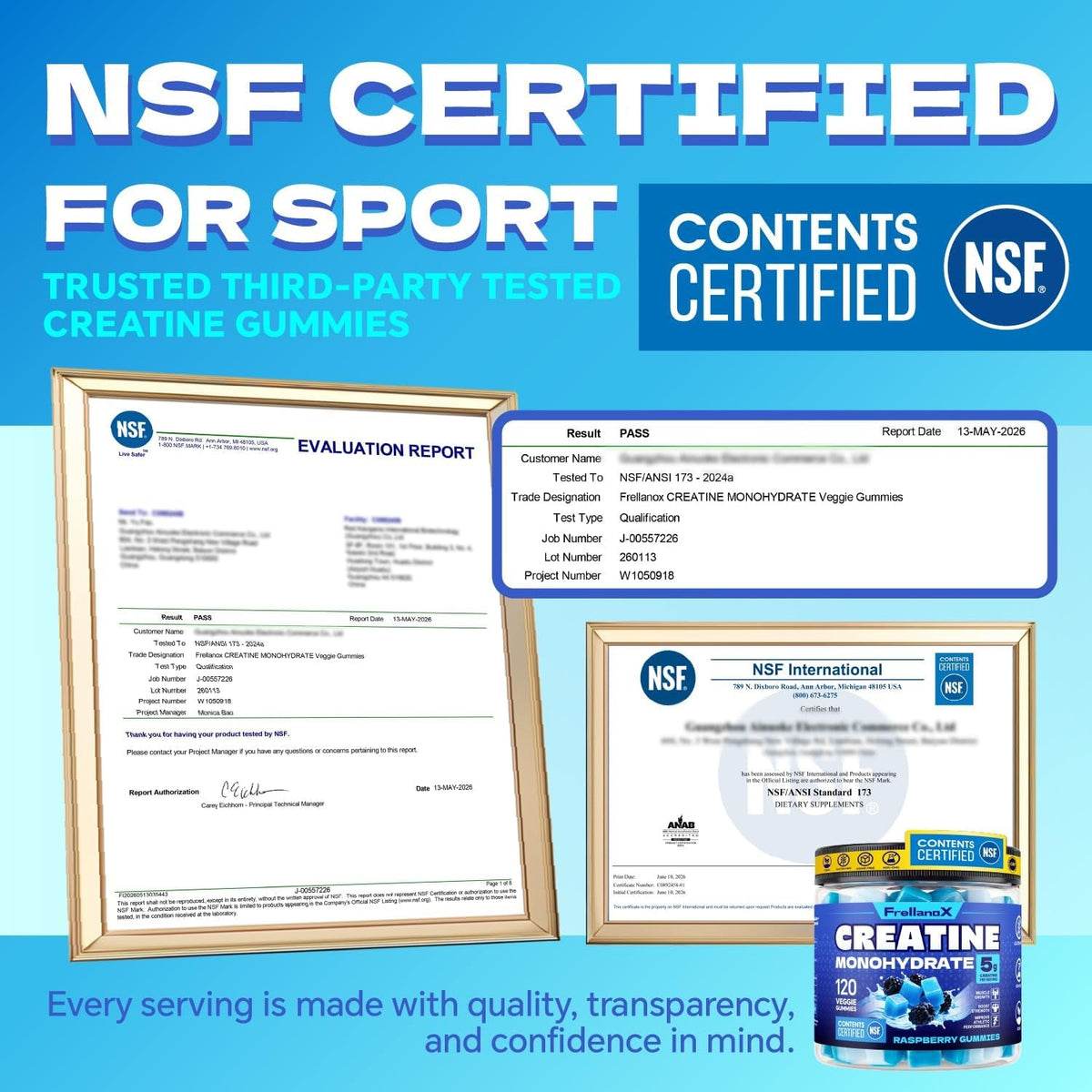 Creatine monohydrate gummies