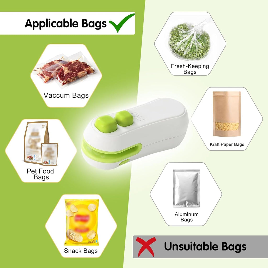 Mini rechargeable bag sealer