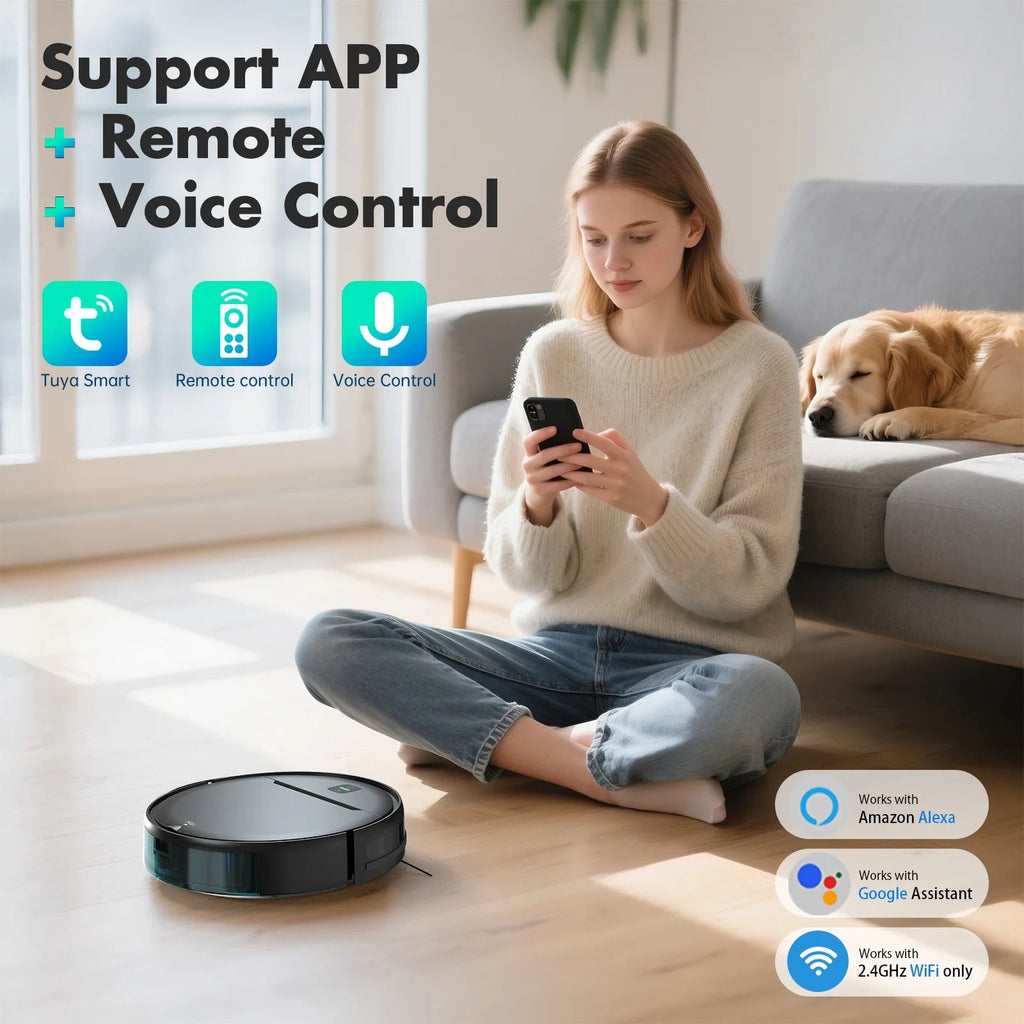 Robotic vacuum and mop combo
