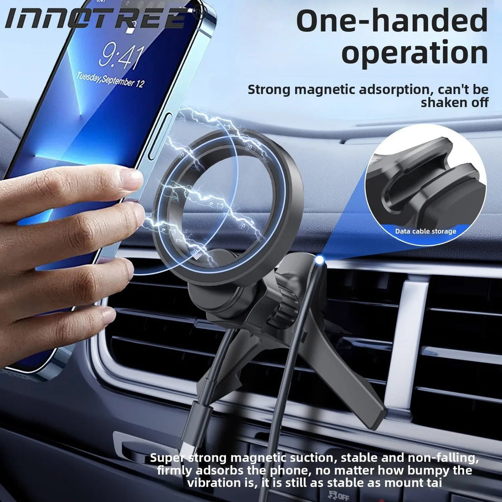Magnetic phone car mount
