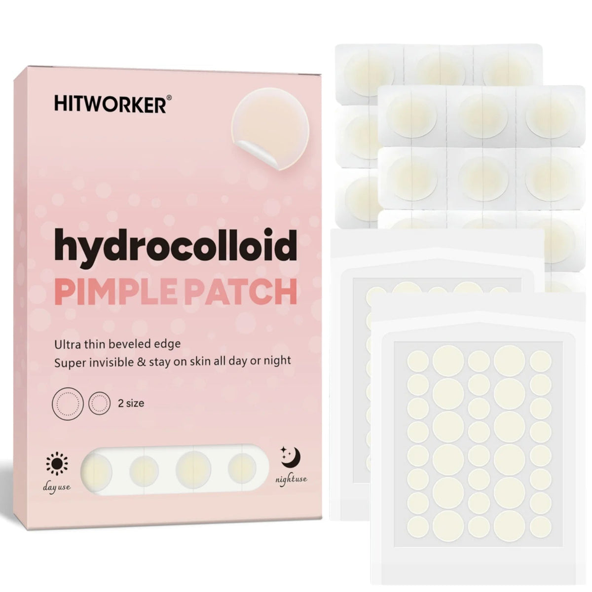 Hydrocolloid acne patches